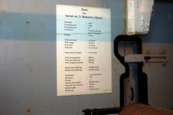 Leistungsdaten der Kanone.